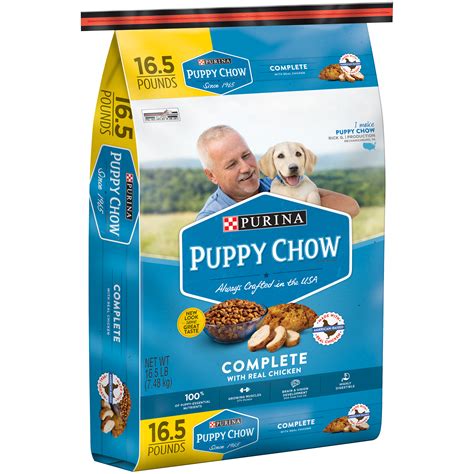 puppy food blue bag